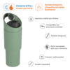Botella Deportiva Asobu Cosmic 960 ml  - Basil Green