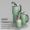 Vaso Asobu Duplex 660 ml + 360 ml - Basil Green