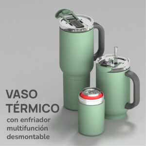 Vaso Asobu Duplex 660 ml + 360 ml - Basil Green