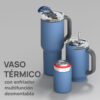 Vaso Asobu Duplex 660 ml + 360 ml - Slate Grey