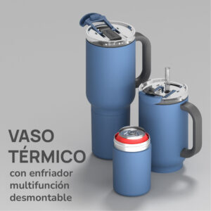 Vaso Asobu Duplex 660 ml + 360 ml - Slate Grey