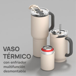 Vaso Asobu Duplex 660 ml + 360 ml - White