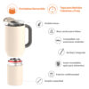 Vaso Asobu Duplex 660 ml + 360 ml - White