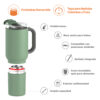 Vaso Asobu Duplex 660 ml + 360 ml - Basil Green