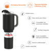 Vaso Asobu Duplex 660 ml + 360 ml - Black