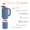 Vaso Asobu Duplex 660 ml + 360 ml - Slate Grey
