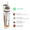 Botella Deportiva Asobu Cosmic 960 ml - White
