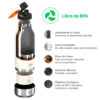 Botella Asobu Buddy 1L + 210 ml + 270 ml - White