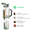 Vaso Asobu Duplex 660 ml + 360 ml - Basil Green
