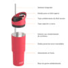Botella Deportiva Asobu Cosmic 960 ml - Red