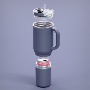Vaso Asobu Duplex 660 ml + 360 ml - Slate Grey