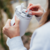 Vaso Asobu Duplex 660 ml + 360 ml - White
