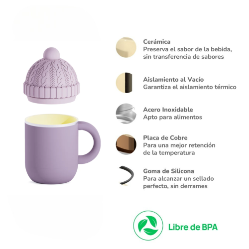 Diseño sin título (43) Mug Asobu Happy Hat 360ml