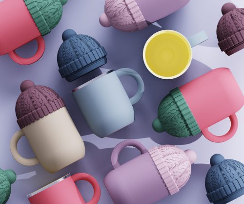 SM25-01 nl Mug Asobu Happy Hat 360ml